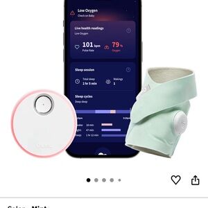 Owlet Mint Baby Monitor sock